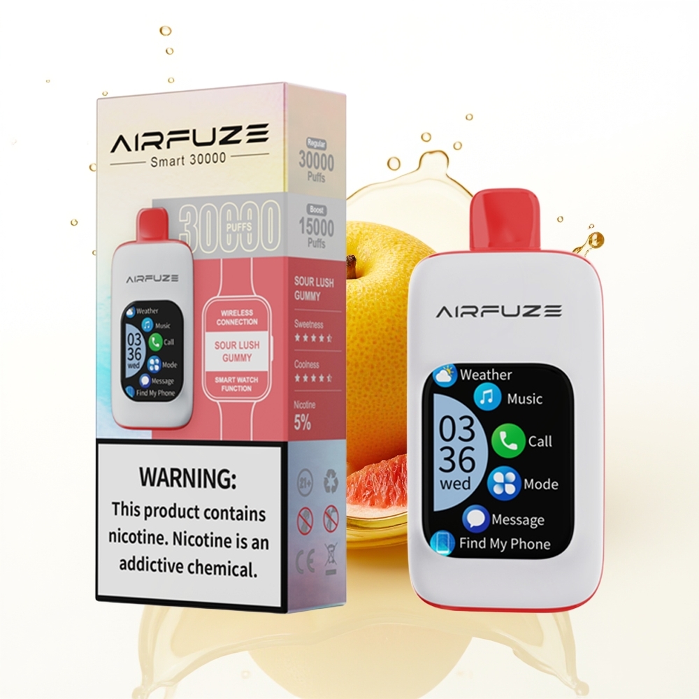 AirFuze Smart 30000 Кисел Лъскав Гумени с 5 Никотин и Type-C Зарядно