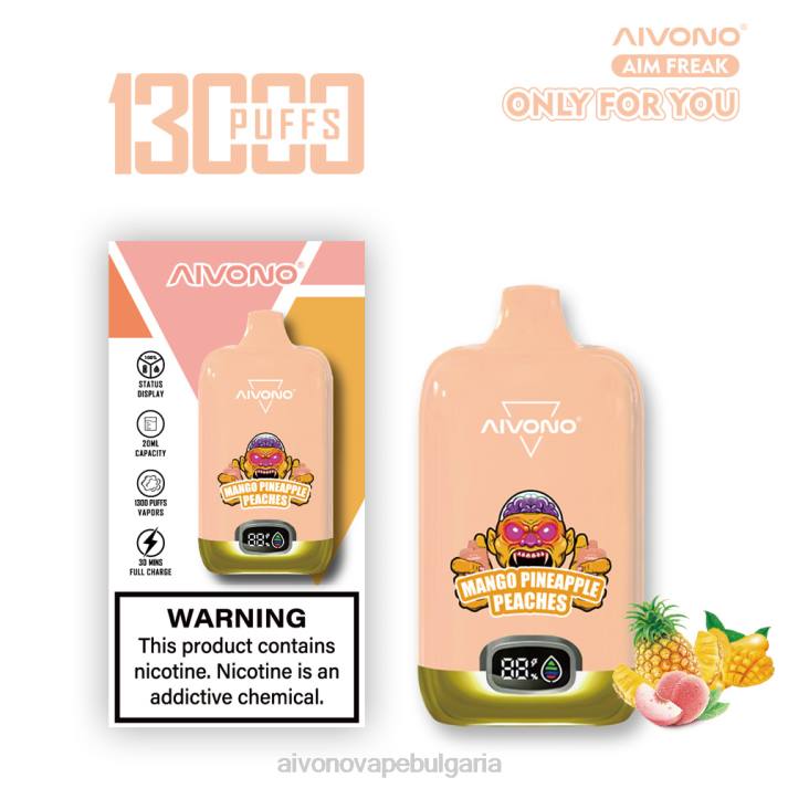 Aivono AIM FREAK 13000 манго ананас праскови BF0L250 - Aivono Vape