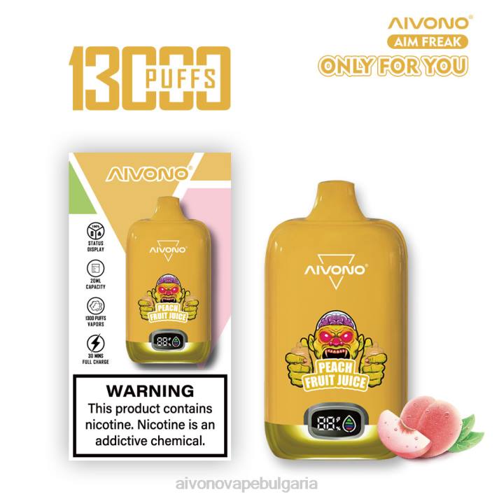 Aivono AIM FREAK 13000 плодов сок от праскова BF0L245 - Aivono Vape Review