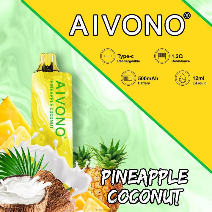 Aivono AIM GUN 7000 ананас кокос BF0L106 - Aivono Vape