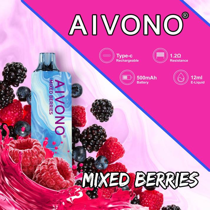 Aivono AIM GUN 7000 смесени горски плодове BF0L111 - Aivono Vape Bulgaria