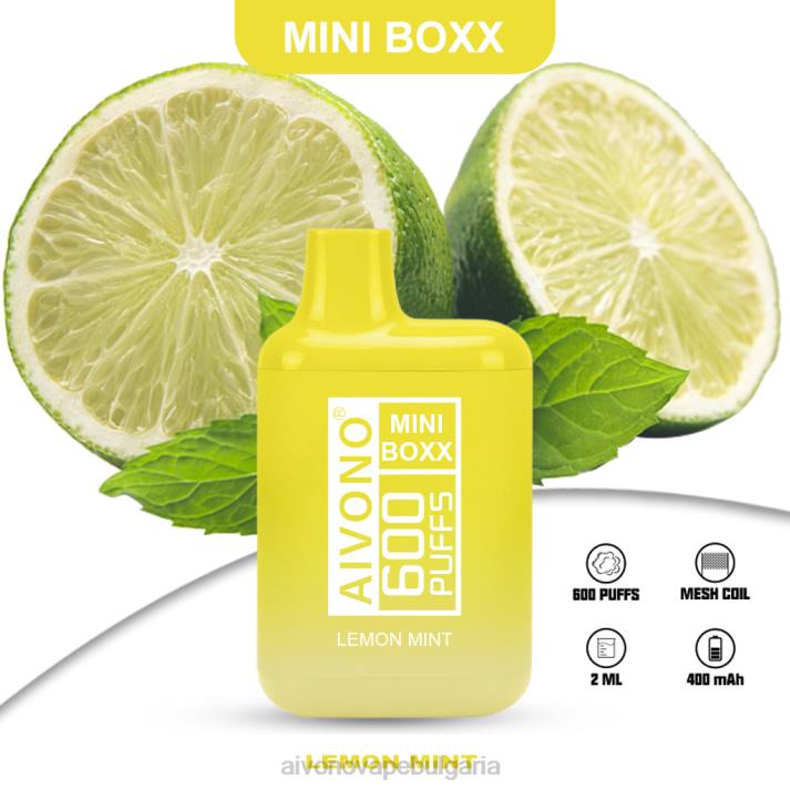 Aivono AIM MINI BOXX 600 лимонова мента BF0L233 - Aivono Vape Review