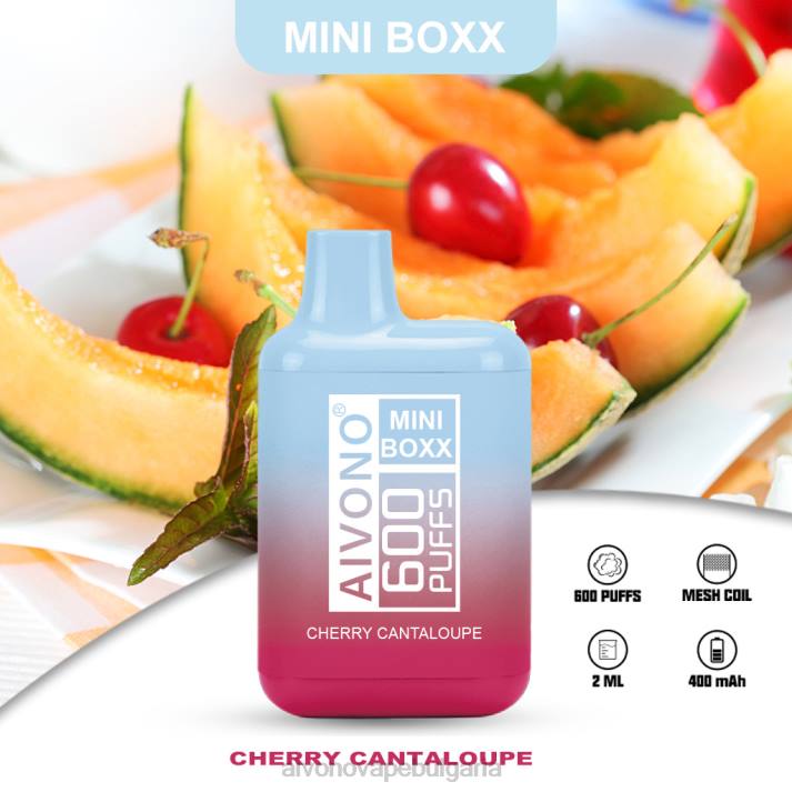Aivono AIM MINI BOXX 600 черешов пъпеш BF0L239 - Aivono Vape Bulgaria
