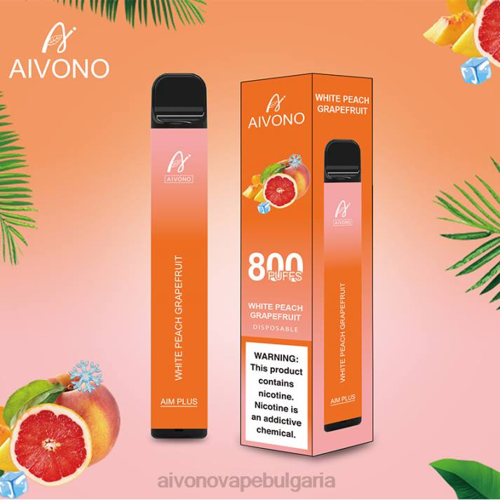 Aivono AIM PLUS 800 бяла праскова грейпфрут BF0L199 - Aivono Vape Bulgaria