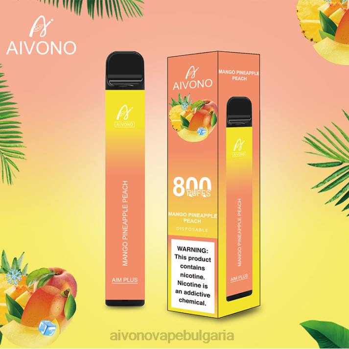 Aivono AIM PLUS 800 манго ананас праскова BF0L186 - Aivono Vape