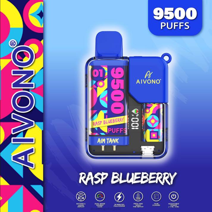 Aivono AIM TANK 9500 малина боровинка BF0L33 - Aivono Vape Review