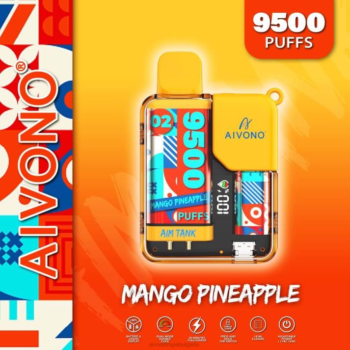 Aivono AIM TANK 9500 манго ананас BF0L34 - Aivono Vape