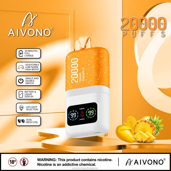 Aivono AIM magic 20 000 манго ананас BF0L77 - Aivono Vape Review