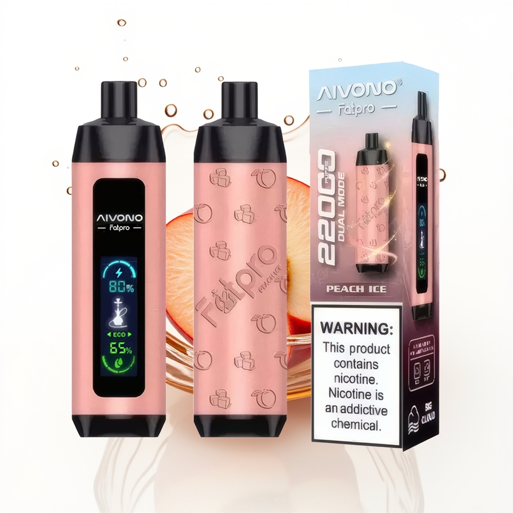 Aivono Aim Fatpro 22000 Праскова Лед с 3 Никотин и 10 Вкуса