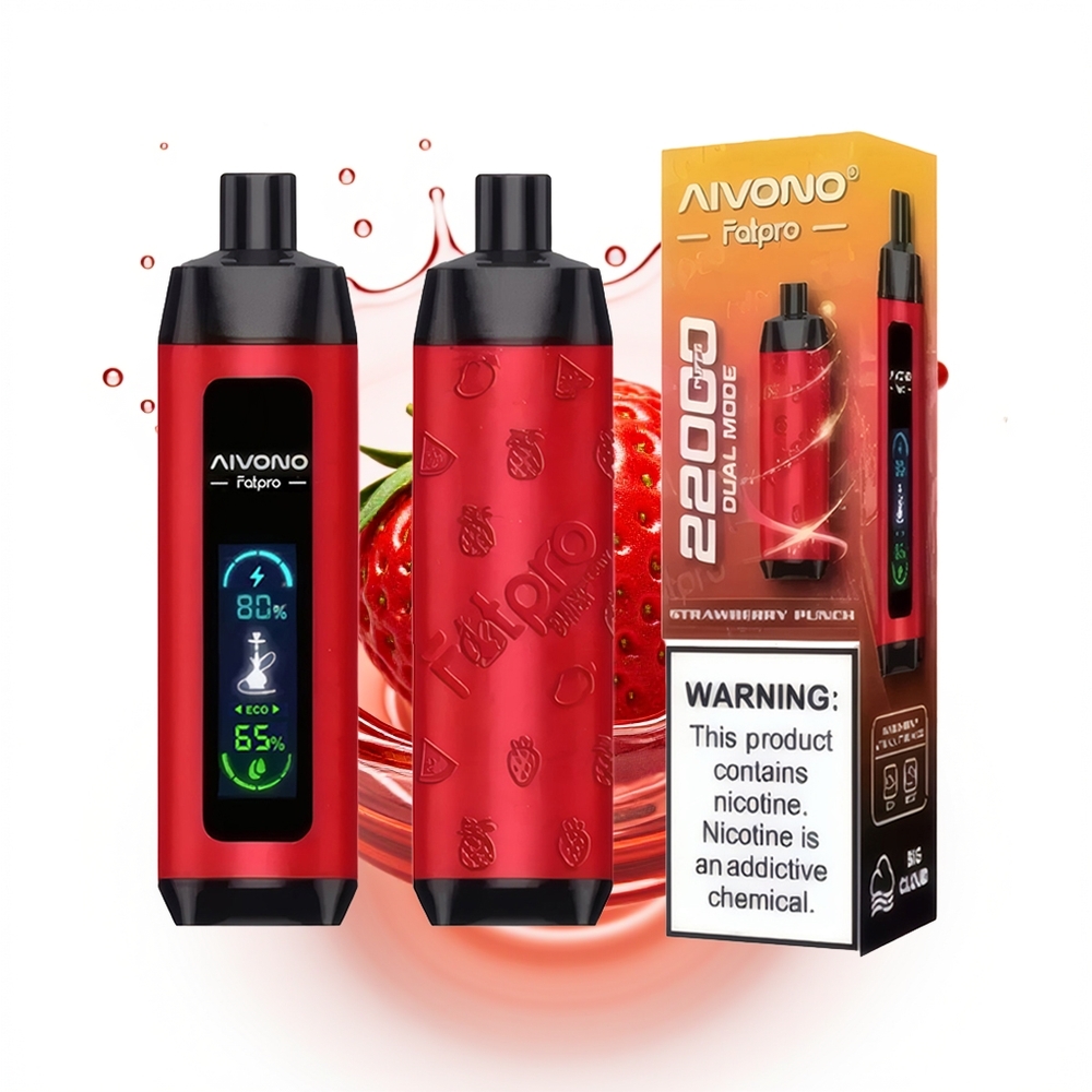 Aivono Aim Fatpro 22000 Ягодов Удар с 3 Никотин и Двойни Режими