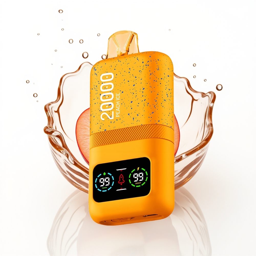 Aivono Aim Magic 20000 Праскова Лед с Двойни Мрежи и LCD дисплей