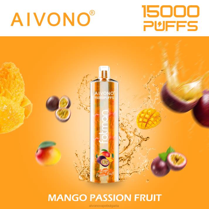 Aivono FATMAN 15 000 манго маракуя BF0L19 - Aivono Vape Bulgaria