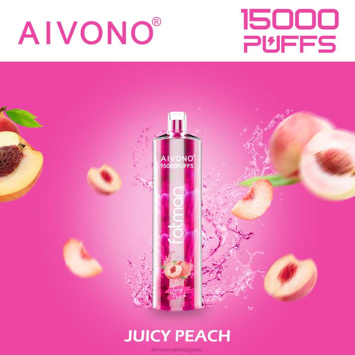 Aivono FATMAN 15 000 сочна праскова BF0L17 - Aivono Vape Review