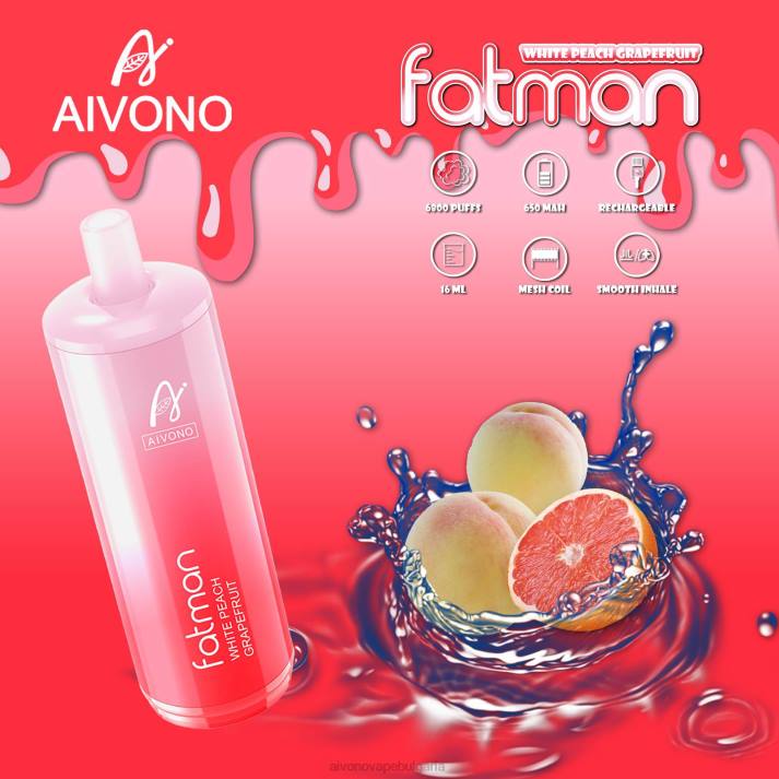 Aivono FATMAN 6800 грейпфрут BF0L25 - Aivono Vape Review