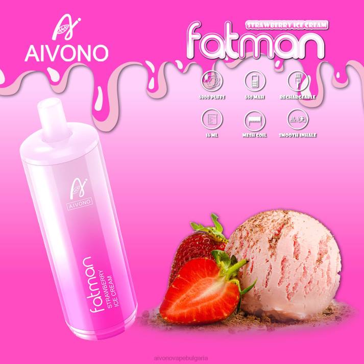 Aivono FATMAN 6800 ягодов сладолед BF0L21 - Aivono Vape Review