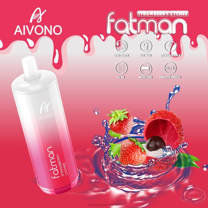 Aivono FATMAN 6800 ягодово личи BF0L23 - Aivono Vape Bulgaria