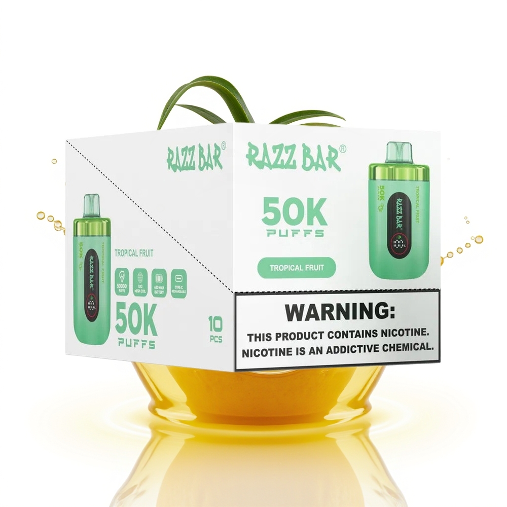 Razz Bar 50K Тропически Плод 10 Ohm Тип-C