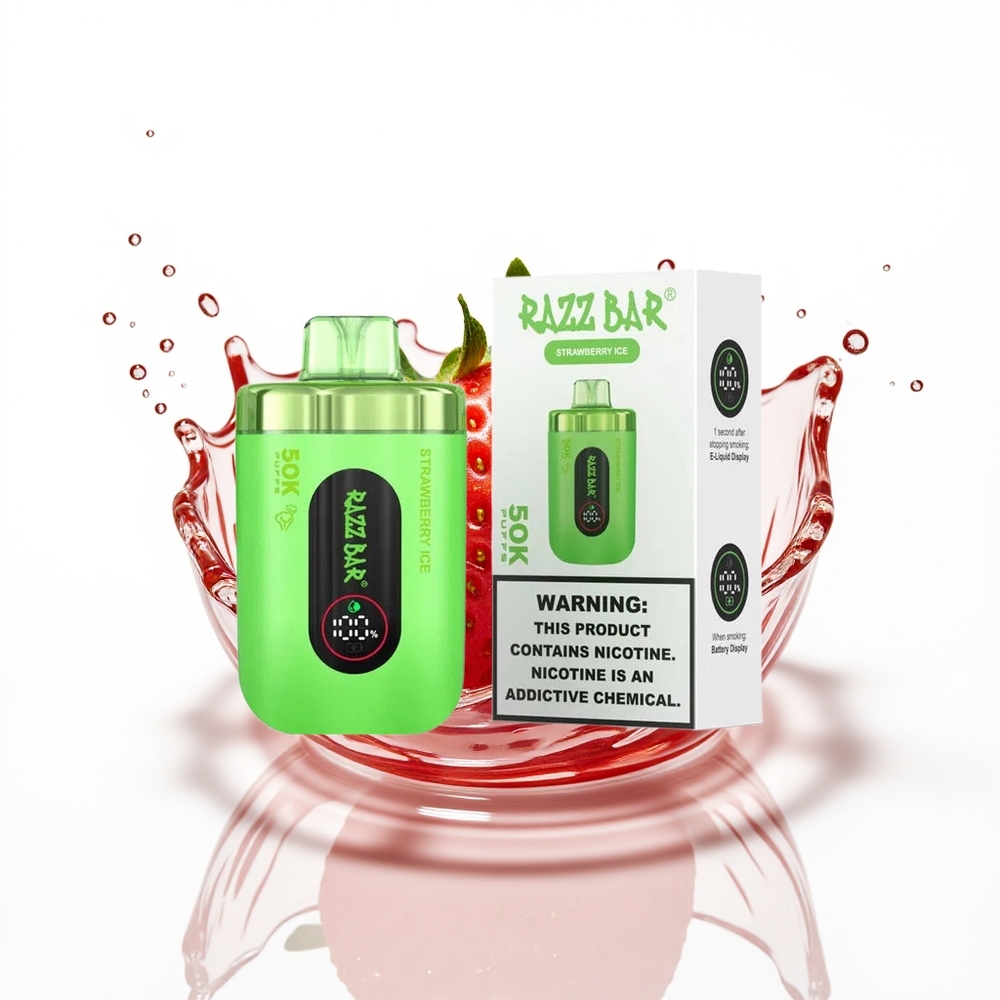 Razz Bar 50K Ягодов Сладолед с 2 Никотин и 10 Ohm Мрежа