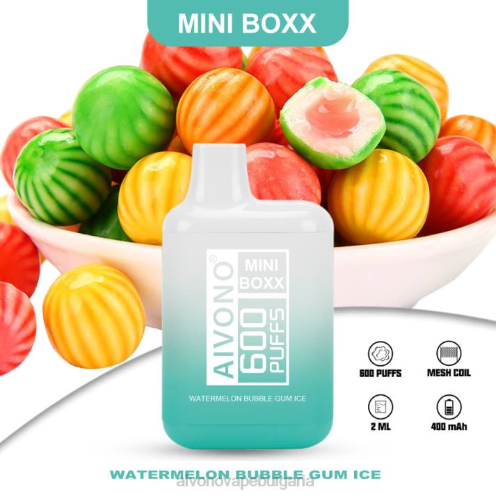 Aivono AIM MINI BOXX 600 лед от дъвка от диня BF0L235 - Aivono Vape Bulgaria